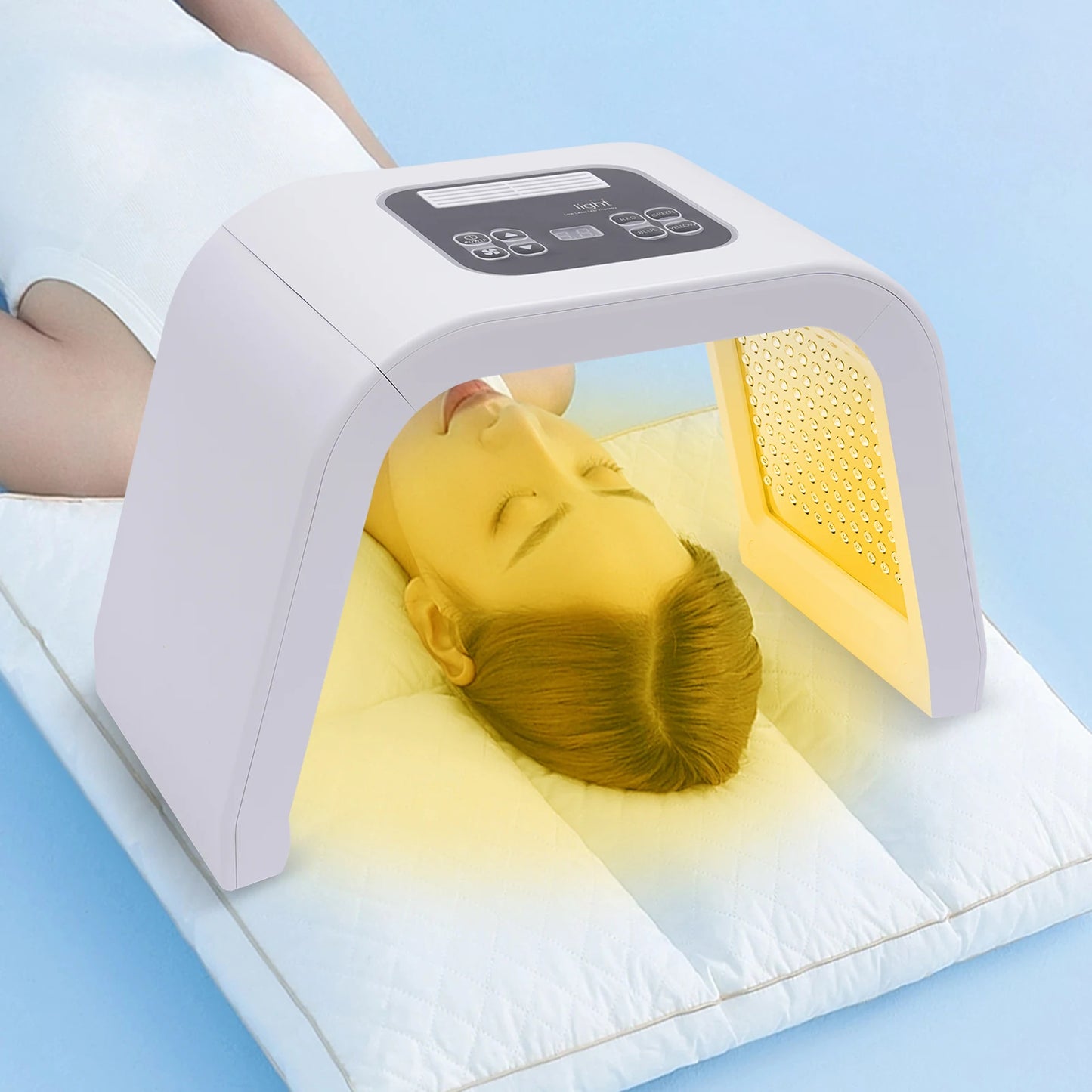 7 Color LED Light Therapy for Face, 7 in 1 Beauty Equipment for Skin Care at Home LED Mask Professional for SPA, AC100V-240V