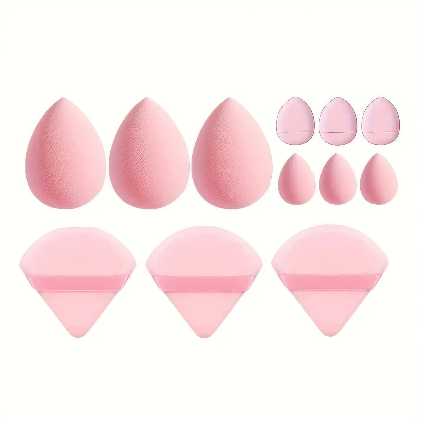 1 Set Beauty Sponge Egg Deep Purple Beige Pink Dual Use Dry Wet Mini Air Cushion Powder Puff Soft Texture For Liquid Foundation Daily Salon Makeup Accessory