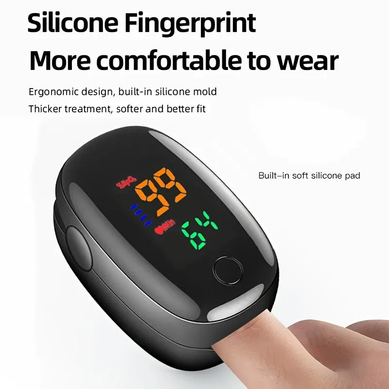 Digital Finger Pulse Oximeter LED Color Display Auto SPO2 Blood Oxygen Saturation PR Heart Rate Blood Oxygen Saturation Monitor