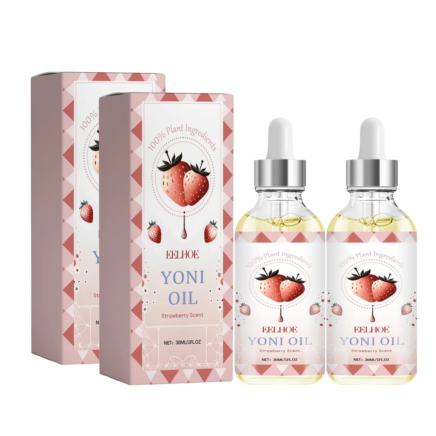 Women's Intimate Care Essential Oil Set - 2x1.01oz Odor Itching Relief Firming Sensitive Skin