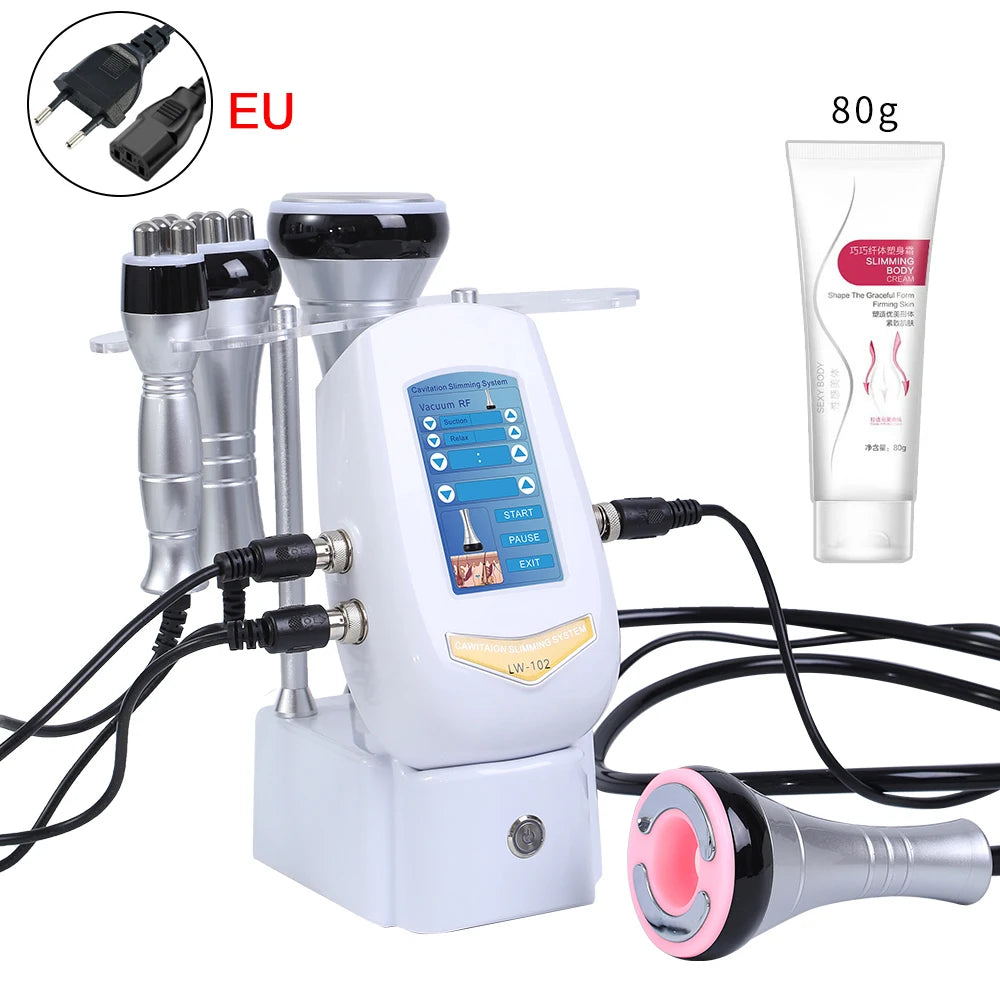 4 IN 1 40K  Ultrasonic Cavitation Vacuum Multi-pole Radiofrequency Beauty Weight Loss Instrument New Ultrasonic Liposuction Mach