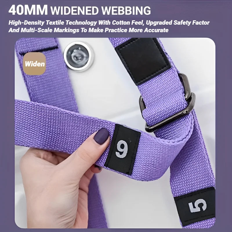 Adjustable Aerial Yoga Strap Pull Rope Women Hammock Stretch Leg Splits Trainer Female Gym Belt Swing Stretching Fitness