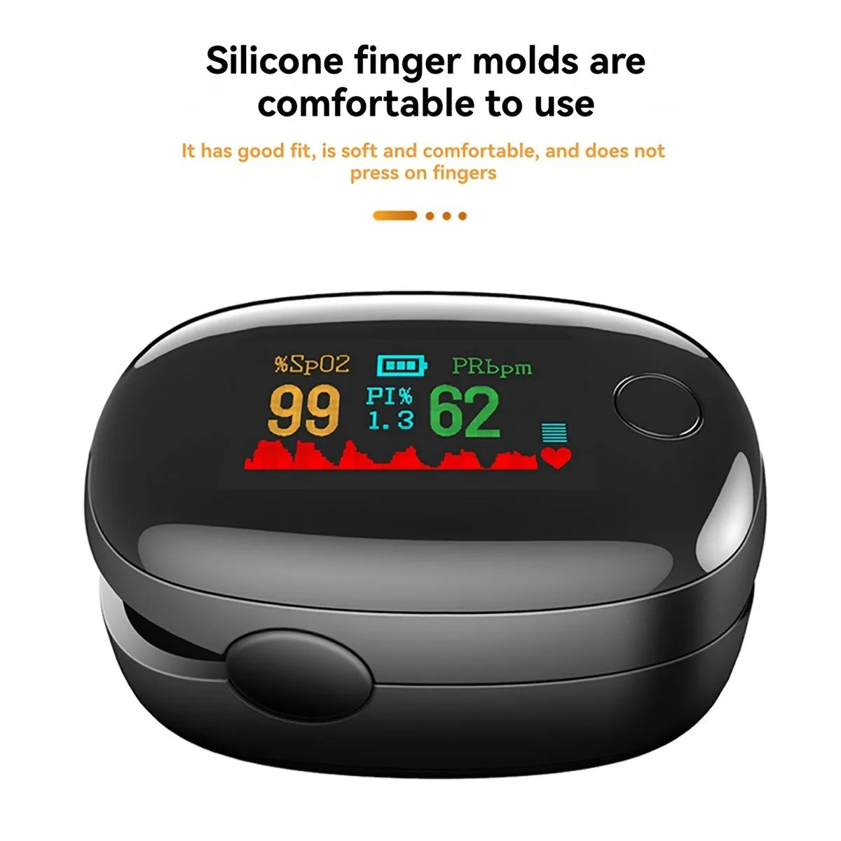 Digital Finger Pulse Oximeter LED Color Display Auto SPO2 Blood Oxygen Saturation PR Heart Rate Blood Oxygen Saturation Monitor