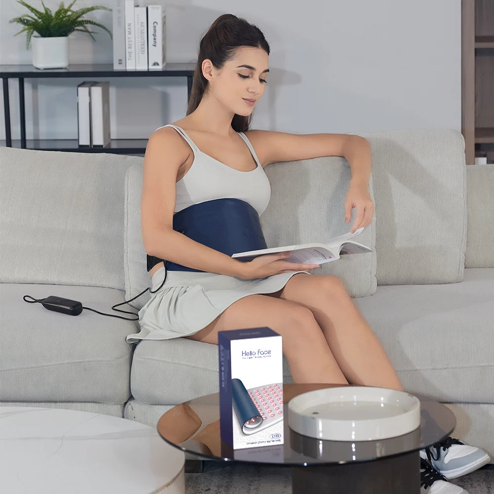 Hello Face Near Infrared Red Light Therapy Belt Waterproof and Sweatproof LED light Pad For Pain Relief