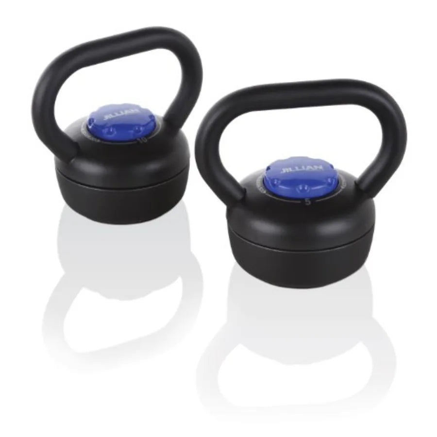 Jillian Michaels Ultimate Kettle Bell Push-Up Bars for home gym workouts durable steel construction black finish ergonomic non-