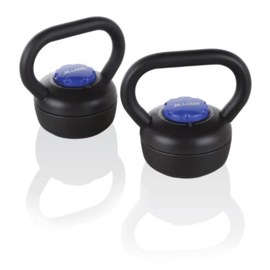 Jillian Michaels Ultimate Kettle Bell Push-Up Bars for home gym workouts durable steel construction black finish ergonomic non-