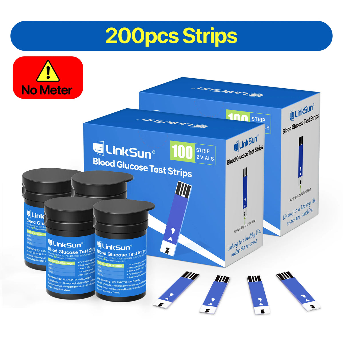 Blood Glucose Monitor G-425-1 50 Strips High-Precision+ Brightness 1 Blood Sugar Monitor 1 Lancing Device Diabetes Testing Kit