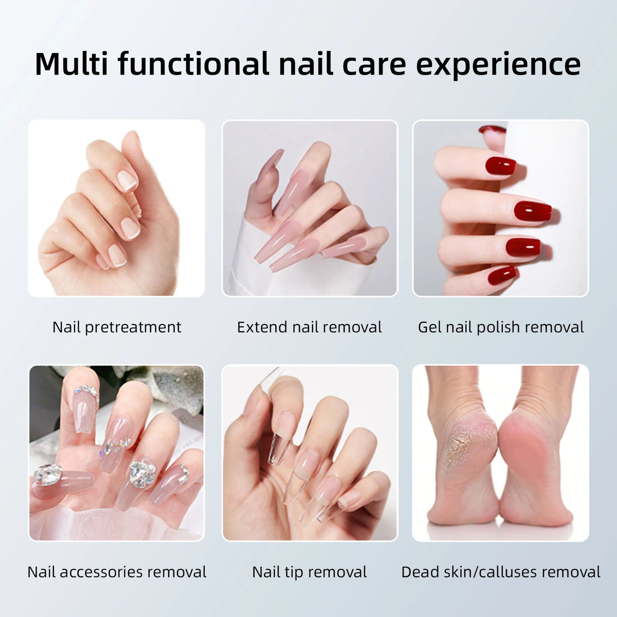 45000RPM Professional Electric Nail Drill Machine, Portable Rechargeable Nail File for Gel Nail Remover, Manicure Pedicure Polishing Tool for Salon & Home Use
