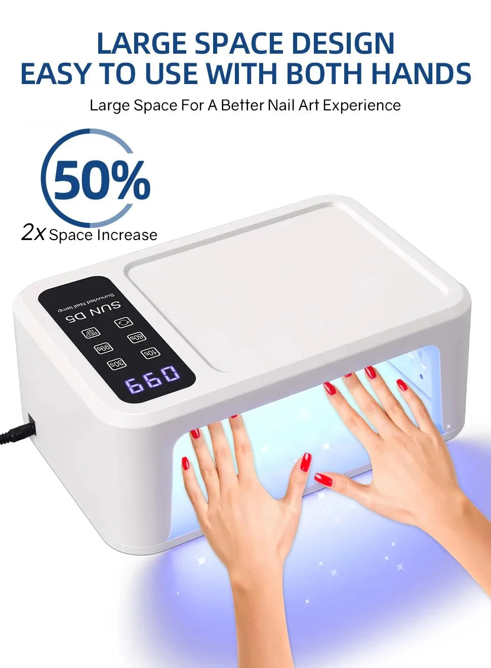 140 LEDS Nail Lamp Quick UV Gel Nail Polish Dryer With 4 Timer Sensor Lamp For Manicure Salon Tools