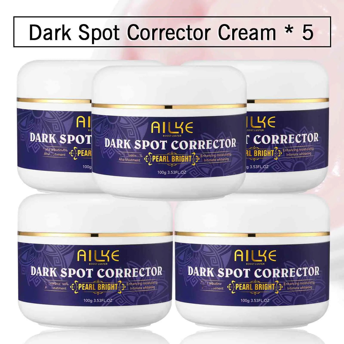 AILKE Double Glutathione Dark Spots Remover Face Cream, For Armpit, Elbows, Legs, White Spots, Age Spots, Sun Spots, Freckles
