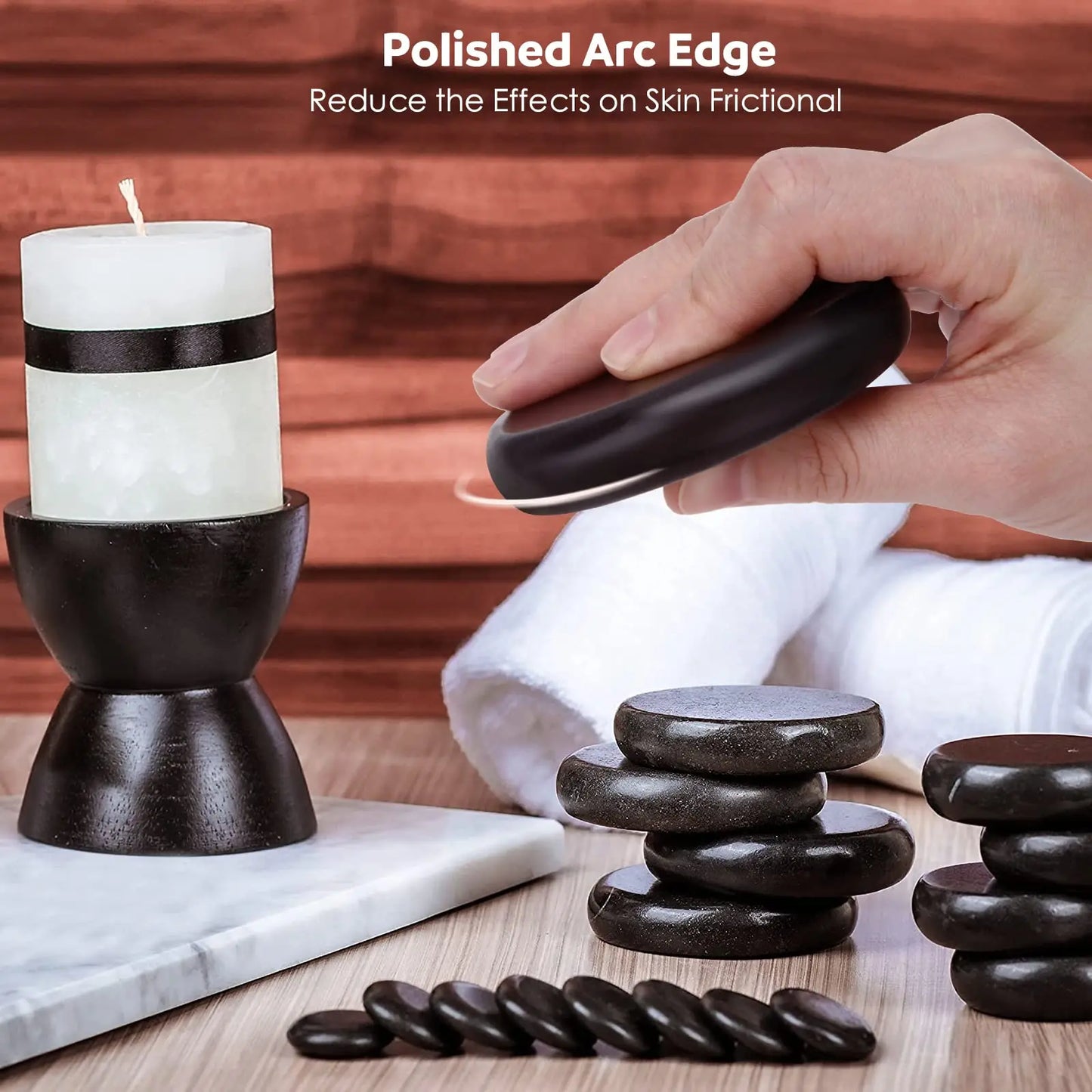 Hot Stones Massage Set With Temperature Adjustment-20/10pcs Hot Stones With Heater Kit, Professional Massage Tool For Spa
