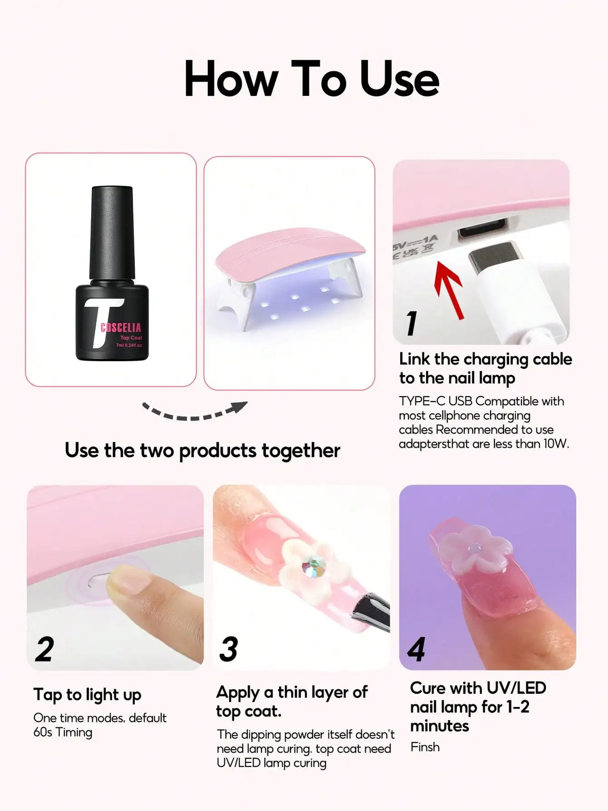 Acrylic Nail Kit Mini UV Lamp And Nail Drill 3 Acrylic Powders And 30ML Acrylic Liquid Top Coat Decoration Powder Nail Tips For Extension French Nail Summer Vacation Gift For Women