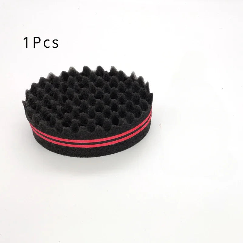 Oval Double Sides Magic Twist Hair Brush Sponge Brush For Natural Afro Coil Wave Dread Sponge Brushes Hair Braids Braiding Hair
