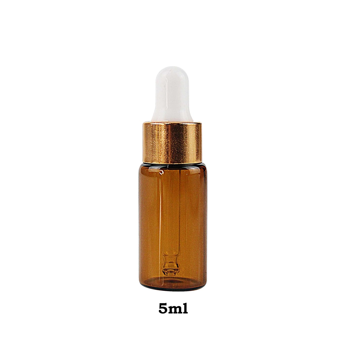 100Pcs/Sets 1/2/3/5ml Mini Dropper Bottles With Cap for Essential Oil Aromatherapy Bottles Refillable Reagent Pipettes Bottles